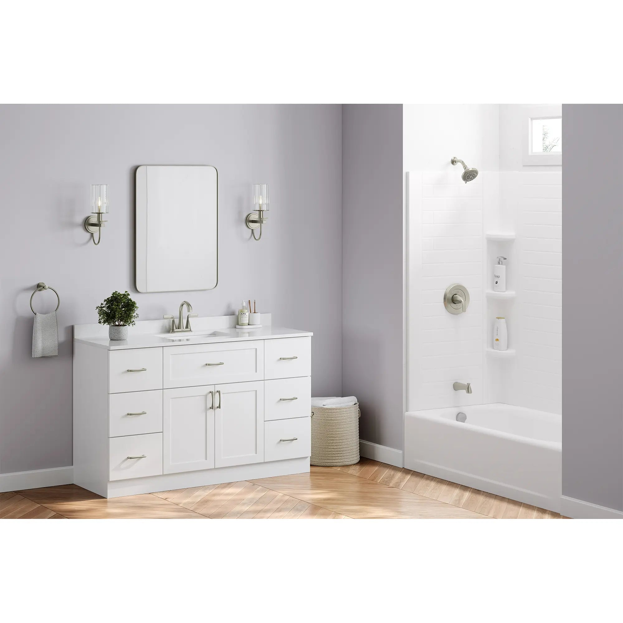 Eastway 2.5 gpm/ 9.5 L/min Tub and Shower Trim Kit with Valve and Lever Handle — image 1